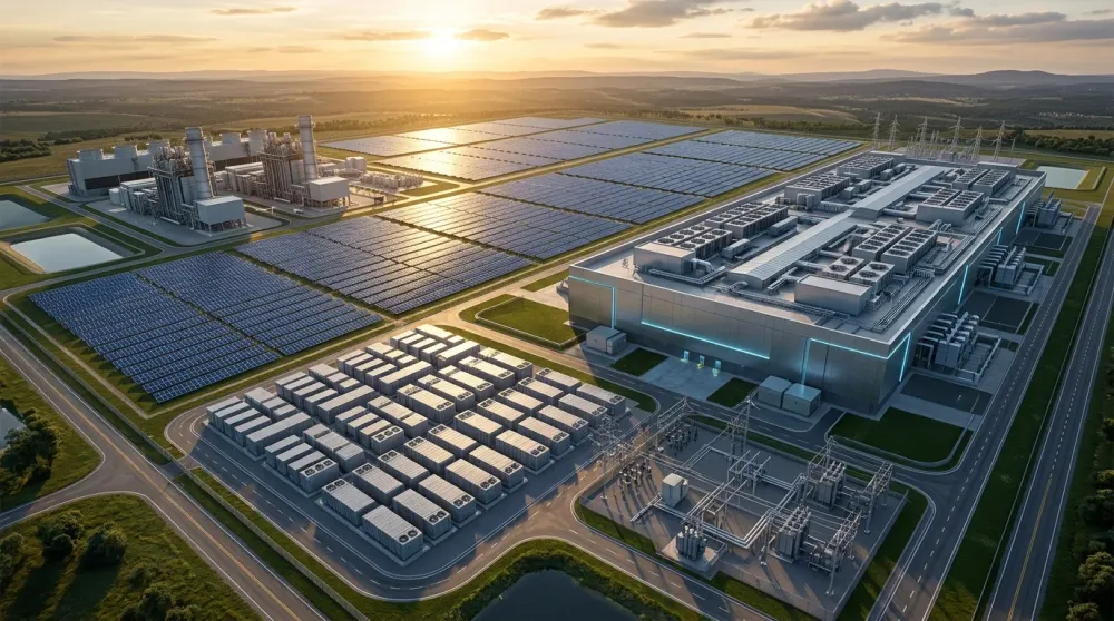 Evaluating Data Center Microgrid LCOE at the Gigawatt Scale